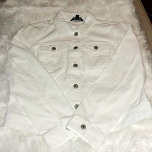 White jean jacket